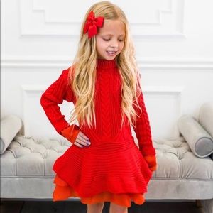 Sparkle In Pink Tulle Sweater Tunic/Dress